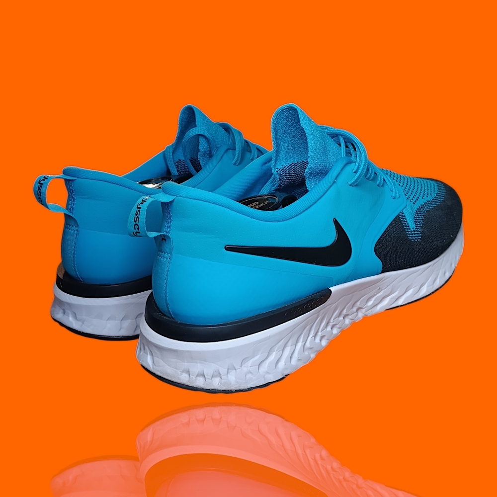 Nike AH1015-402 Odyssey React 2 Flyknit Men’s Size 11 Blue Lagoon VGUC - Picture 8 of 14